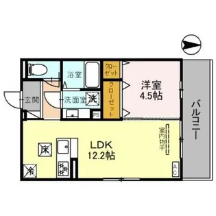 vogue京都桂【1階】の間取り