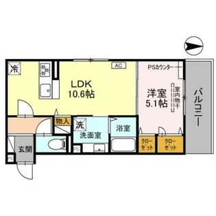 vogue京都桂【3階】の間取り