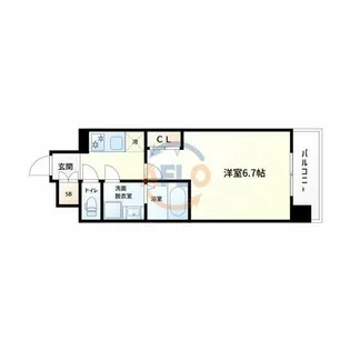 1Kの間取り画像