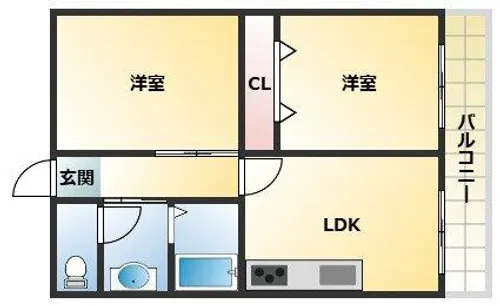 メゾン亀山【3階】の間取り