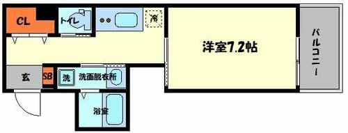 オイコス西天満【3階】の間取り