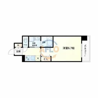 1Kの間取り画像