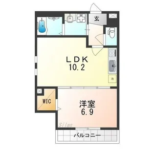 フジパレス北野田V番館【1階】の間取り
