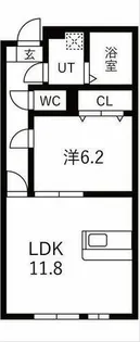 リバービュー【102号室】の間取り