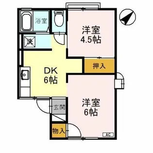 ワカバハイツ【1階】の間取り