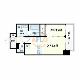 プレサンス四天王寺前夕陽ヶ丘 凛宮【12階】の間取り