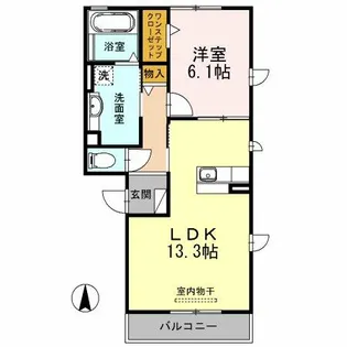 プレミール A【3階】の間取り