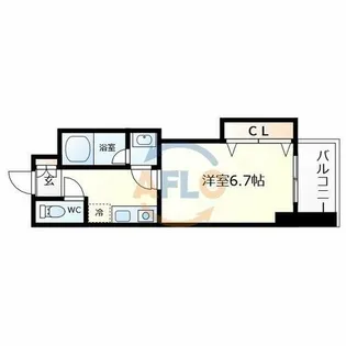 グレンパーク中川【5階】の間取り
