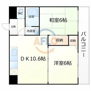 ラベリテ21【201号室】の間取り
