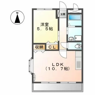 エクセルフジ【2階】の間取り