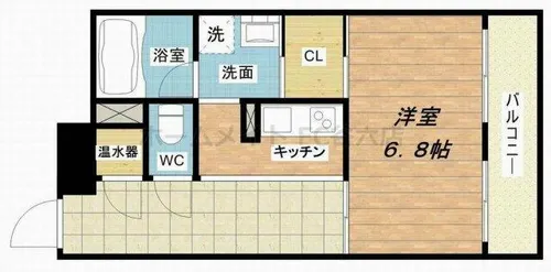 アーバンフラッツ瓦町【9階】の間取り