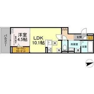 アーククレール【1階】の間取り