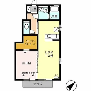 セジュール・ド・ヴァンズ B【1階】の間取り