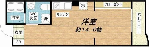 ヴェルデ上一【3階】の間取り