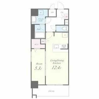 パークゲート栄白川【6階】の間取り
