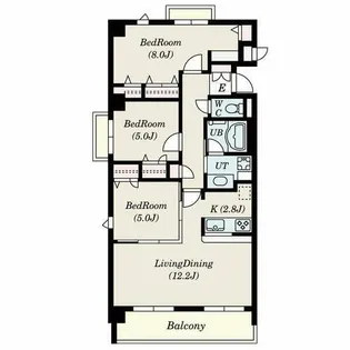 AZALEE UEZONO【2階】の間取り