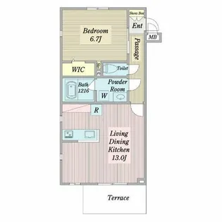 セレナコート【1階】の間取り