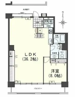 キャッスルハイツ上前津【12階】の間取り