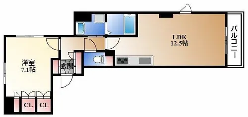 パークアクシス白壁【3階】の間取り