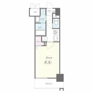 トレヴィ高岳【10階】の間取り