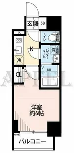 エスリード大阪ドームCERCA【7階】の間取り