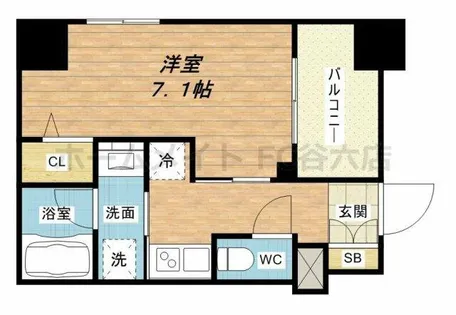 1Kの間取り画像