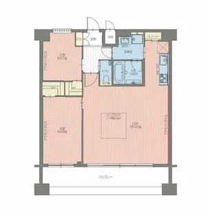 プレジオ帝塚山【14階】の間取り