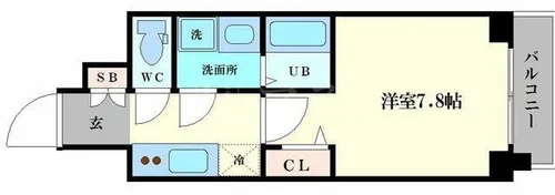 LC大阪ドームシティ【1003号室】の間取り