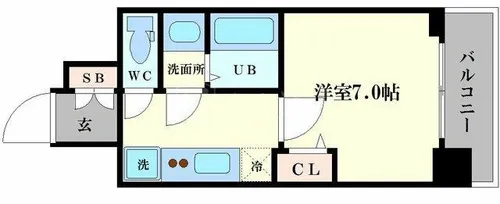 LC大阪ドームシティ【505号室】の間取り
