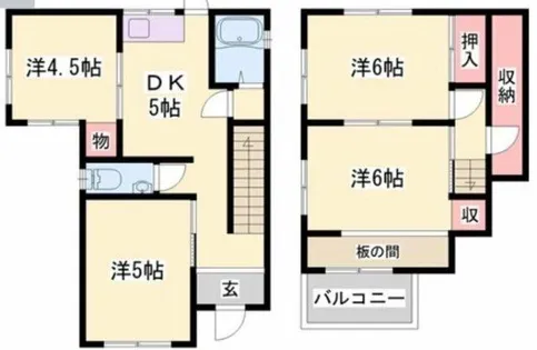 兵庫県明石市朝霧台【一戸建】の間取り