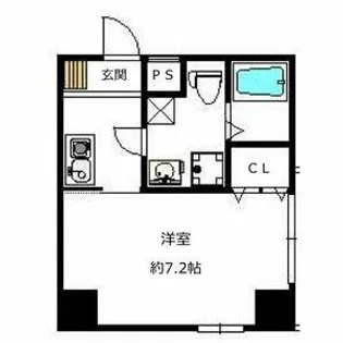 1Kの間取り画像