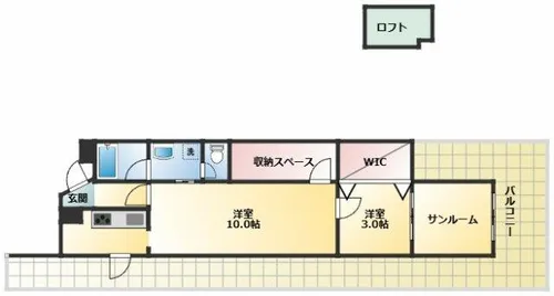 パルデメール【4階】の間取り