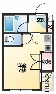 エステートGEN Ⅰ【5階】の間取り