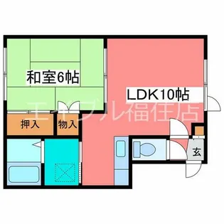 ムーンリバー410【2階】の間取り