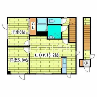 プラウド21【201号室】の間取り