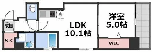 ミラージュパレス本町Depart【2階】の間取り