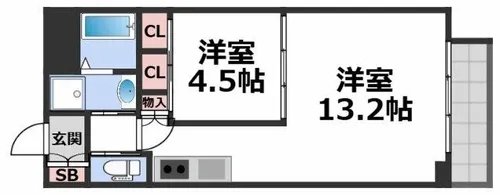 プレジオ永和ASIAN【10階】の間取り