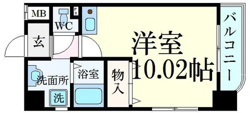 延末アートスカイハイツ【2階】の間取り