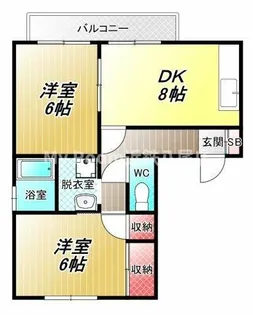 ヴィラ・ロワール【2階】の間取り