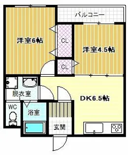 シャンポール松原【2階】の間取り