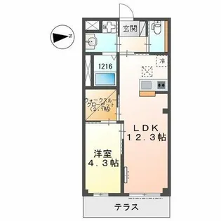 Etoile -エトワール-【1階】の間取り