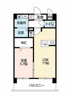 Vento della foresta【6階】の間取り
