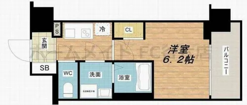 エスリード大阪城南グランデュクス【2階】の間取り