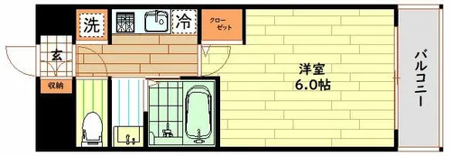ザウエストマークシティプレミアム【14階】の間取り