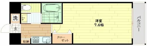 大阪府大阪市中央区南久宝寺町1丁目【マンション】の間取り