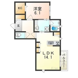 ラシーネ アンビエンテ【2階】の間取り
