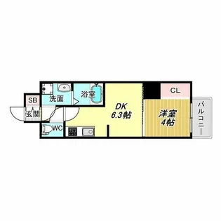 SOAR NAGAI EKIMAE【3階】の間取り