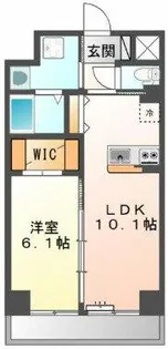 エイチ ツーオー清水丘【6階】の間取り