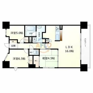 CITY SPIRE難波グレイス【10階】の間取り