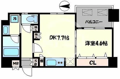 ファーストフィオーレ阿波座アクア【9階】の間取り
